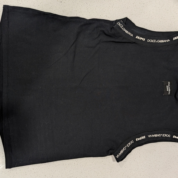 Dolce & Gabbana Black Tank with Logo Detail - Picture 2 of 4